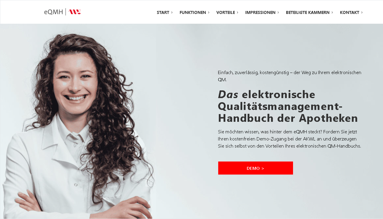 Jetzt auf der eQMH-Infoseite informieren >